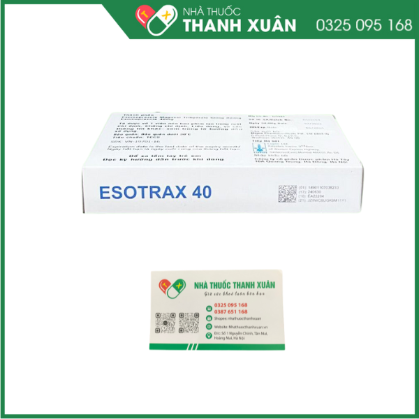 ESOTRAX 40  Điều trị viêm thực quản do trào ngược dạ dày- thực quản